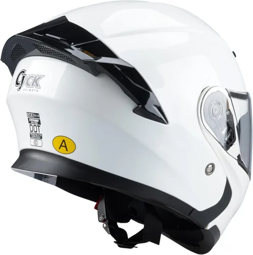 Miniatura 2 de Casco integral para hombres y mujeres adultos con protector solar ahumado Blanco