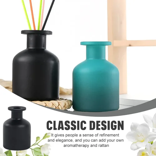 Miniatura 4 de Difusor de vidrio vacío negro de 5.1 fl oz / 5 oz (5.1 fl oz) / 5 onzas, repuesto de repuesto para dispensadores de aroma, vaso, recipiente