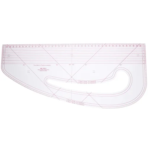 Angoily Regla de costura de 16.9 pulgadas, regla de sastre de curva francesa para hacer patrones, diseño de tela y dibujo artesanal