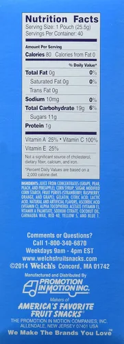 Miniatura 2 de Welch's Snacks de frutas, frutas mixtas, sin gluten, paquete a granel, 40 unidades (paquete de 6)