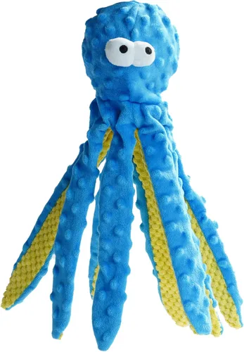 Miniatura 9 de Nocciola Paquete de 4 juguetes chirriantes para perros masticadores agresivos, cuerda de peluche resistente y duradera, juguete masticable
