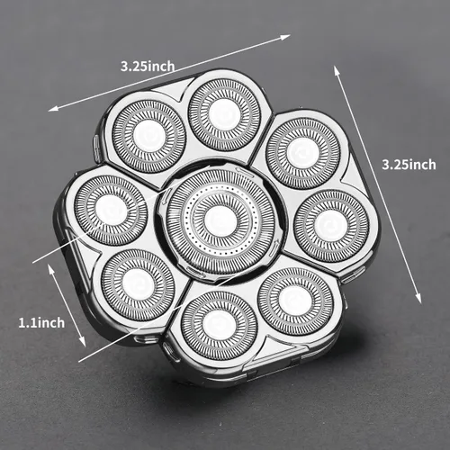 Miniatura 6 de Afeitadora de Cabeza de 9 Cuchillas Afeitadora Eléctrica para Hombres Cabezales de Repuesto Cabezal de Cuchilla de Repuesto Universal Afeitadora