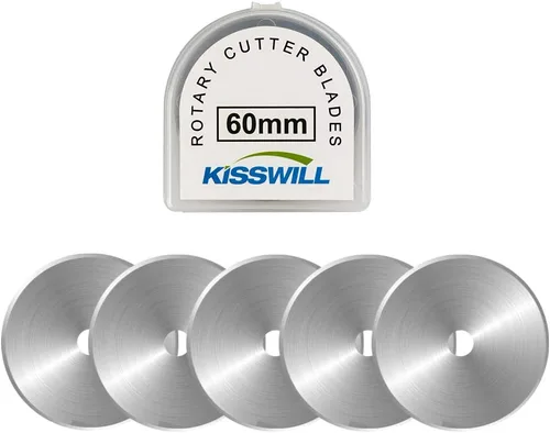 Miniatura 6 de Cuchillas de corte rotativas de 0.71 pulgadas, paquete de 10 unidades, se adapta a OLFA de repuesto para acolchados, álbumes de recortes, costura