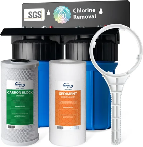 Miniatura 13 de iSpring FP15B Filtro de sedimentos para sistemas de filtración de agua para toda la casa, polipropileno de alta capacidad de 5 micrones premium, 4.5