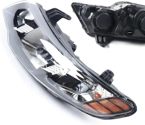 Miniatura 3 de Para 2010 2011 Forte/Forte Koup LX/EX 2012 2013 Faros Reemplazo Izquierdo Lado Conductor Fábrica Halógeno Faro Negro Carcasa Ámbar Esquina
