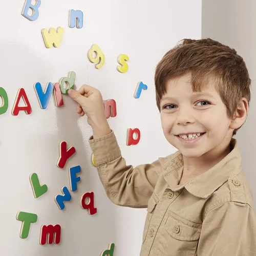 Miniatura 9 de Imanes de madera del alfabeto Melissa & Doug, Letras, Multicolor/Ninguno