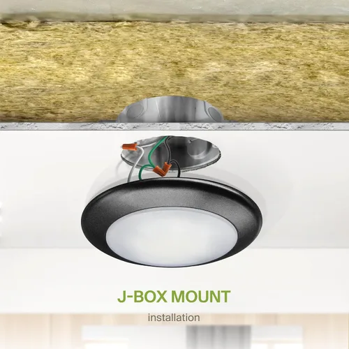 Miniatura 8 de ASD 1 paquete de luces LED de disco de 6 pulgadas, 15W 5CCT 2700K-5000K 1245LM CRI90+, luminaria de techo regulable de montaje empotrado, luces