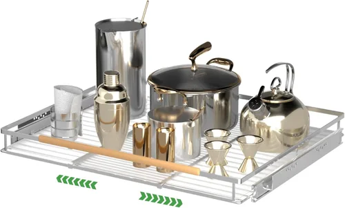 Estantes extraíbles ajustables para gabinete de cocina, cajones extraíbles expandibles para gabinetes, organizador de gabinete extraíble cajones 1