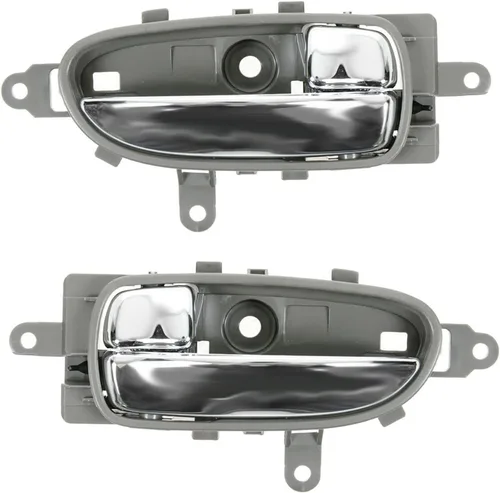 Miniatura 25 de TRQ Juego de 2 manijas de puerta interior trasera cromada y cachemira para Chevy GMC