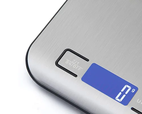 Miniatura 6 de Báscula digital de cocina, báscula de alimentos para hornear carne, unidad de gramo oz libra hasta 11 libras (0.04 oz-11.0 lbs), acero inoxidable