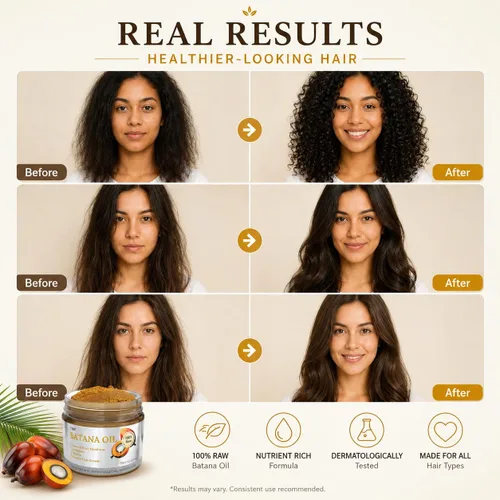 Miniatura 9 de Dr. Sebi Aceite de Batana 100% natural, sin refinar y orgánico de Honduras para el crecimiento del cabello, mejora el grosor del cabello, evita