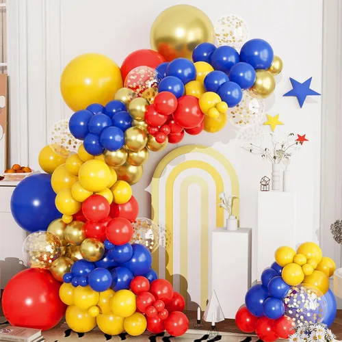 Miniatura 13 de Kit de arco de guirnalda de globos negros y dorados y plateados, 144 piezas de diferentes tamaños, decoraciones de Año Nuevo para Año Nuevo