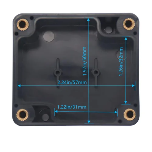 Miniatura 5 de Zulkit. - Caja de plástico impermeable ABS IP65. - Caja de derivación eléctrica - color negro.