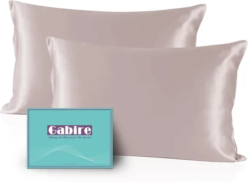 Miniatura 11 de Gabire Funda de almohada de seda de morera para cabello y piel, evita el acné, fundas de almohada de seda real de ambos lados, funda de almohada