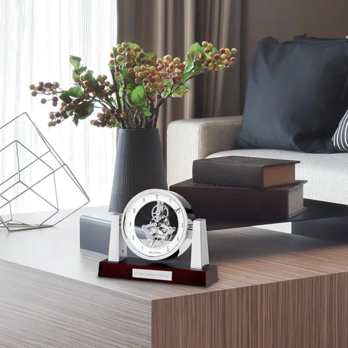 Miniatura 2 de Bulova B7520 Reloj Largo, Acabado Caoba Oscuro