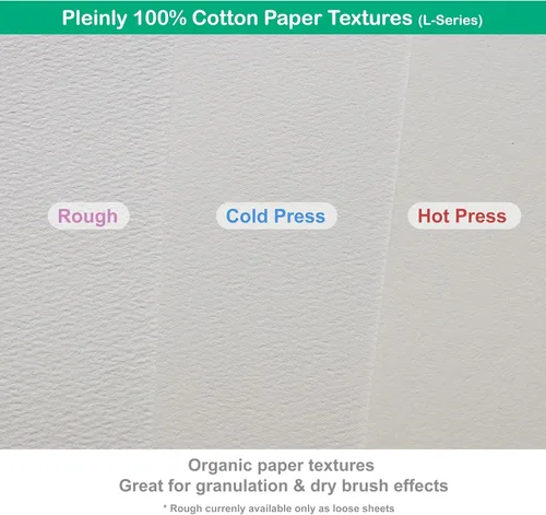 Miniatura 4 de Pleinly Cuaderno de bocetos de acuarela 100% algodón, prensa en frío, 8 x 12 pulgadas, grande, 140 libras (10.58 oz/m²), 26 hojas de retrato, papel