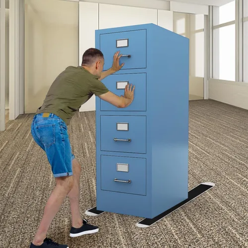 Miniatura 5 de Juego de 2 deslizadores grandes para muebles con correa de tracción, deslizadores móviles de electrodomésticos, deslizadores de muebles resistentes