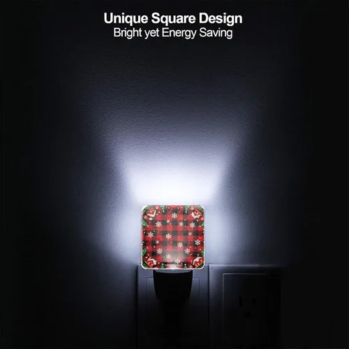 Miniatura 4 de Paquete de 2 luces LED de noche enchufables con diseño de calabazas de Acción de Gracias, sensor automático, hojas de otoño, juego de 2