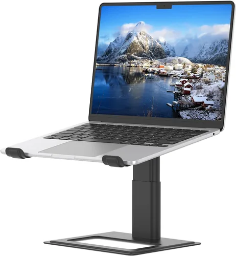 SOUNDANCE Soporte para computadora portátil ajustable para escritorio, soporte para computadora, soporte ergonómico para computadora portátil,