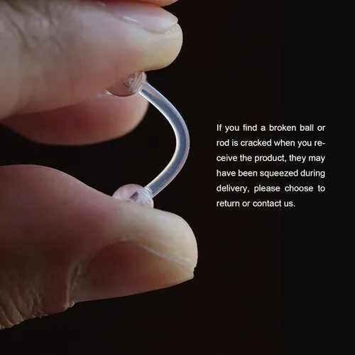 Miniatura 3 de PiercingArt 36pcs Clear Piercing Retainers Bioflex Nose Tongue Nipple Belly Rings Eyebrow Lip Nose Studs Cartilage Tragus Earring Retainer