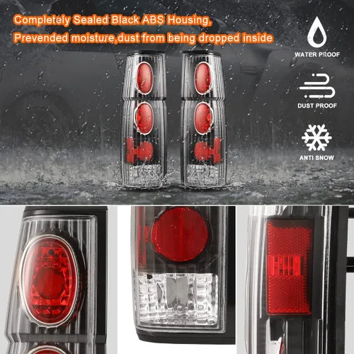 Miniatura 2 de Nixon Offroad Luces de cola para Nissan Hardbody D21 SE XE 1986-1994 / Luces traseras de pickup SE XE 1995-1997 Ensamblaje de luces traseras