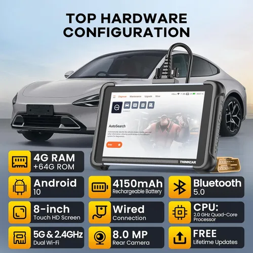 Miniatura 3 de THINKCAR Herramienta de diagnóstico del escáner OBD2, herramienta de escaneo de automóvil ThinkScan 689 con función de reinicio de 34, escáner