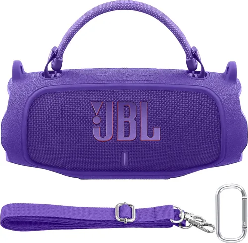 Miniatura 18 de Funda de silicona compatible con JBL Charge 5 Altavoz Bluetooth portátil impermeable (Cubierta de silicona rosa)