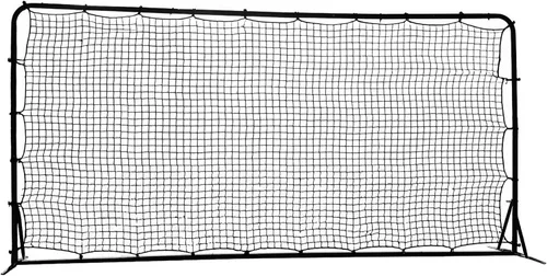 Trigon Sports, red de entrenamiento de fútbol con rebote, 6 x 12 pies, color negro