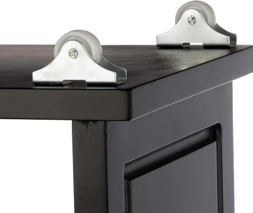 Miniatura 11 de Lavish Home Carrito de almacenamiento delgado de 3 niveles, carrito rodante estrecho de 16.7 x 9 pulgadas con asa y ruedas para baño, lavandería