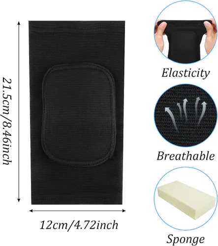Miniatura 2 de 2 coderas de voleibol, transpirables, anticolisión, protectores de coderas de esponja para hombres y mujeres, almohadilla ajustable para el brazo