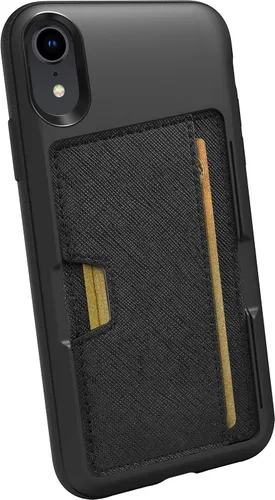 Miniatura 26 de Smartish Funda tipo cartera para iPhone 13 Pro – Wallet Slayer Vol. 2 [delgada + protectora] tarjetero con función atril - Azul sobre verde Blues