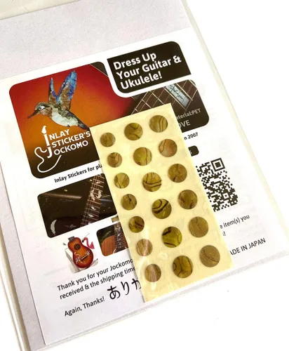 Miniatura 6 de Adhesivos de incrustación para marcadores de diapasón de guitarras y bajo - 0.32 cm Pequeñas marcas laterales en forma de punto - Abulón azul