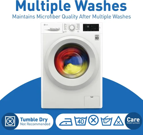 Miniatura 5 de Paño de limpieza de microfibra - Paquete de 12 - 4 colores surtidos - 12 x 12 pulgadas - Toalla de microfibra versátil y lavable para automóviles