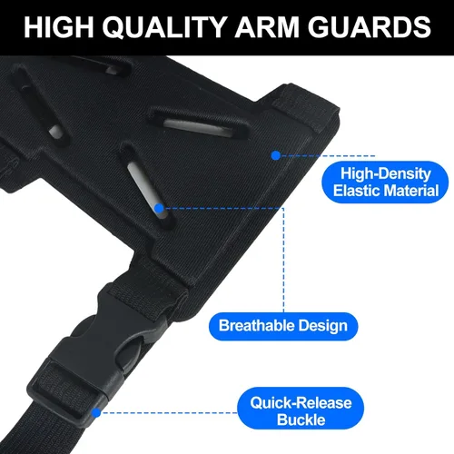 Miniatura 4 de Protector de brazo de tiro con arco, 1 unidad, ajustable, protector de antebrazo de tiro con arco, ligero, para tiro con arco para arquero cazador