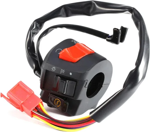 Miniatura 4 de Interruptor de manillar, 2 unids DC 12V Universal 7/8 '' manillar motocicleta cuerno giro interruptor de control de luz