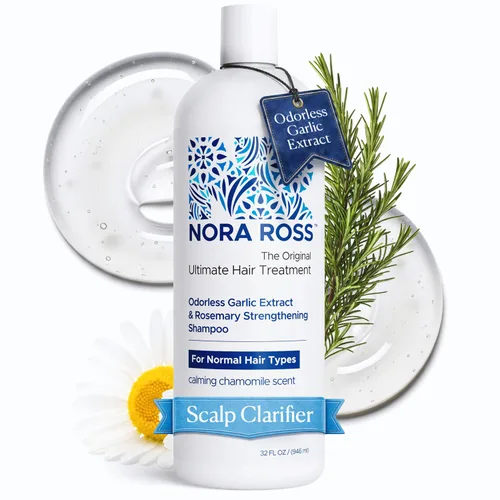 Miniatura 9 de Nora Ross Acondicionador fortalecedor de extracto de ajo para hombres y mujeres, ligero, equilibrio de humedad del cuero cabelludo a las puntas
