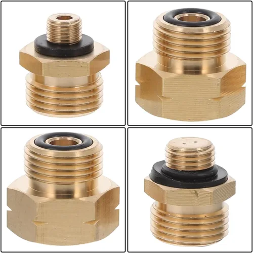 Miniatura 7 de Adaptador de botella de gas de 4 piezas, convertidor profesional de tanque de propano para un fácil llenado compatible con cilindros de gas europeos