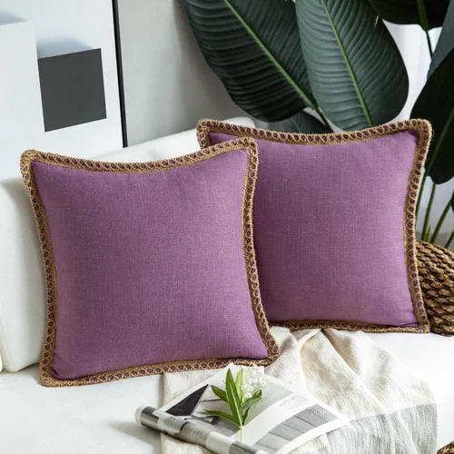 Miniatura 41 de Phantoscope Farmhouse - Fundas de almohada decorativas para exteriores, Poliéster & Mezcla de poliéster, Beige, 18" x 18