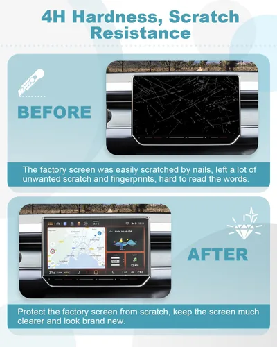 Miniatura 2 de CDEFG 2 protectores de pantalla para Volkswagen VW Tiguan 2025 2026 de 12.9 pulgadas para Volkswagen VW Tiguan 2025 2026, cubierta de pantalla Nano