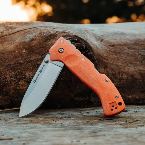 Miniatura 5 de Cuchillo plegable Cold Steel Ultimate Hunter con hoja de 3.5" S35VN de filo de navaja, mango G-10 de 5" de fácil agarre con mecanismo de bloqueo