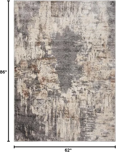 Miniatura 2 de LUXE WEAVERS - Alfombra artística de 5 x 7 pies, gris-gris