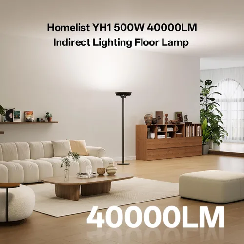 Miniatura 2 de Homelist La lámpara de pie de iluminación indirecta más brillante, 500W 40000LM lámpara de pie súper brillante para habitación oscura, lámpara
