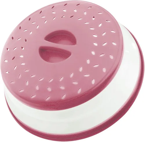 Miniatura 34 de Cubierta plegable contra salpicaduras para microondas, 10.5 pulgadas, apta para lavavajillas, cubierta de placa para microondas con ventilación