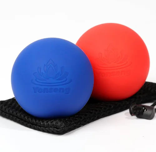Miniatura 9 de Juego de Pelotas de Terapia de Masaje Físico de Goma Natural, Equipo de Terapia de Pelotas de Masaje Físico para Liberación Miofascial, Terapia
