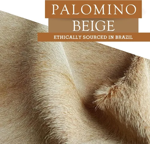 Miniatura 6 de Sunshine Cowhides Alfombra 100% de piel de vaca beige Palomino, alfombra de estilo moderno de piel de animal y alfombra para el suelo, alfombra