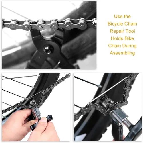 Miniatura 3 de WOTOW Kit de herramientas de reparación de cadena de bicicleta, alicates maestros de eslabones para bicicleta, removedor de alicates y rompedor