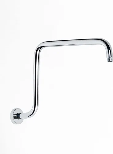 Miniatura 11 de PHASAT Brazo de ducha en forma de "S", brazo de ducha de 16.65 pulgadas de alto con brida, reemplazo de brazo de extensión de cabezal de ducha