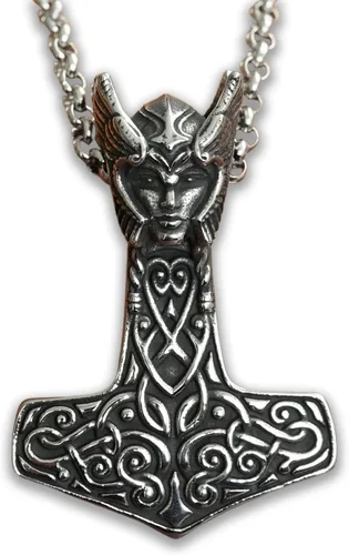 Miniatura 13 de Baldur Jewelry - Collar con Colgante de Martillo de Thor Mjölnir - Joyería Vikinga Nórdica de Thor - Collar de Thor - Regalos de Thor para Hombres