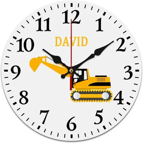 Miniatura 12 de Relojes de avión azules personalizados, decoración de pared para sala de juegos para niños, sin tictac, funciona con pilas, movimiento silencioso