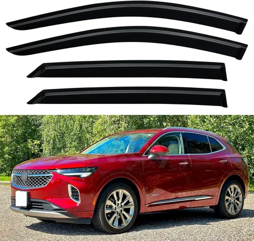 Miniatura 186 de YQAUTEC Viseras de Ventana Protectores de Lluvia para Honda Civic 2022 2023 2024 2025 2026, Deflectores de Viento de Ventilación de Ventana Fuera